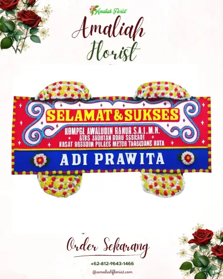 Papan Bunga Ucapan Selamat Meger